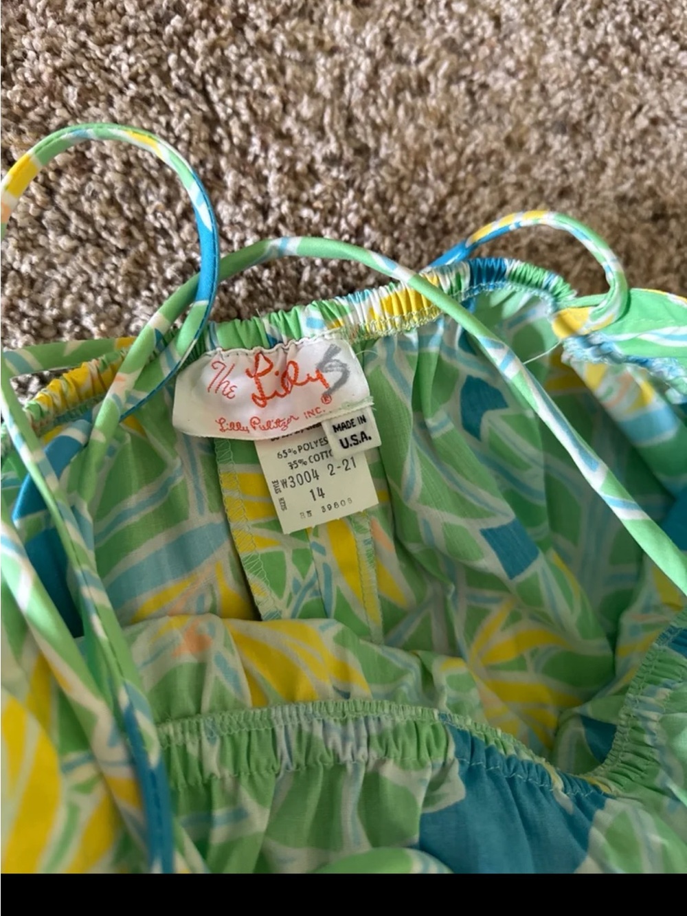 Vintage Lilly Pulitzer “The Lilly” 70’s Vibrant Tropical Print Midi Dress Medium - Picture 10 of 12